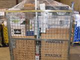 a cart that has many items in it