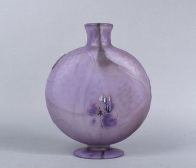 NANCY Vase de forme gourde à panse circulaire aplatie… - Photo 1