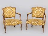pair of louis xvi style armchairs
