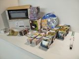 many items on the counter in this room