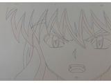 drawing of a girl with long hair and big eyes in front of a white background