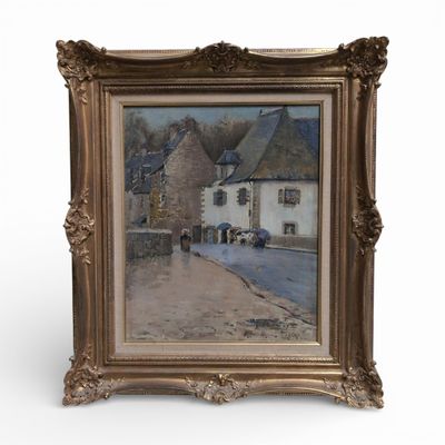 Maxime MAUFRA (1861-1918) Pont-Aven, la traversée sous la pl…