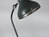 an image of a desk lamp with a green shade on it