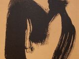 an image of a painting of a woman in a black dress