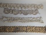 four different types of laces on a white surface