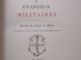 the front cover of a book with the title servitude et grandeur militares