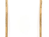 an old gold frame with a white background