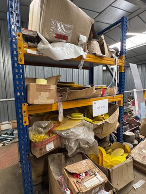 many boxes and boxes on the shelves in the warehouse