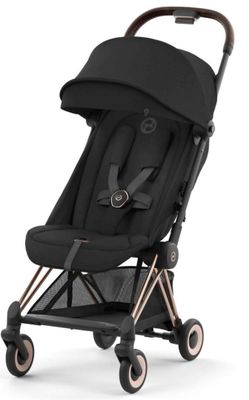 La poussette « buggy » est une poussette compacte qui peut servir de siège pour bébé.