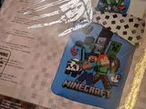 a picture of a box with a minecraft sticker on it