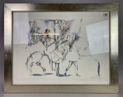 une image représentant un dessin d'un homme à cheval