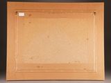 a wooden picture frame with a picture of a cat on it