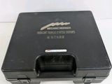 the case is black and has a handle on it