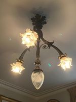 Lustre en bronze doré à quatre lumières, Napoléon III. (photo 3)