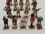 les nombreuses figurines de soldats qui sont exposées