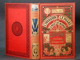 la couverture et la quatrième de couverture d'un livre rouge orné d'une bordure dorée