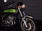 a motorcycle that is parked in a garage
