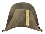 une image représentant un chapeau militaire orné d'une boucle dorée
