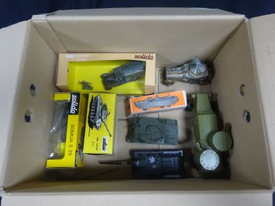 a box with a lot of toys inside of it