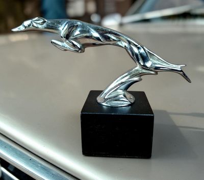 Mascotte : Casimir BRAU, Lévrier Sautant “ Mascotte réalisée…