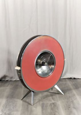 Rare radiateur en aluminium de forme de disque, les parois l…