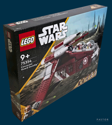 une boîte contenant un véhicule Lego Star Wars