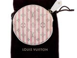 louis vuitton coin purse in pink and white stripes