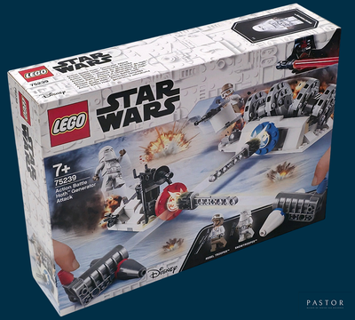 a box with a lego star wars set inside of it