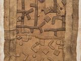 l'image d'un morceau de tissu sur lequel est dessiné un motif