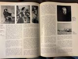 an open book with pictures of people on it
