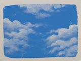 une photo d'une photo représentant un ciel bleu avec des nuages