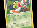 gros plan d'une carte pokemon sur fond noir