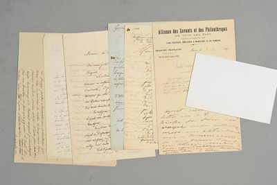 DIVERS. 6 lettres. Lettre d'adhésion à « l'Alliance des sava…