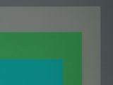 an image of a painting with a green and blue rectangle on it
