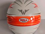 a close up of a helmet on a table