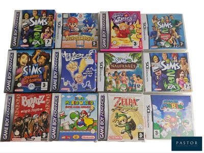 un grand nombre de jeux vidéo sur la table