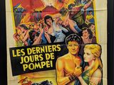 french movie poster for the film les derniers jours de pompei