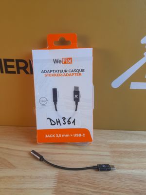 DH 361// Wefix adaptateur usb type c vers jack 3.
