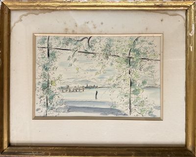 André DIGNIMONT (1891-1965) Lac sous la tonnelle