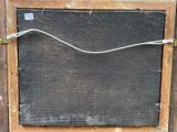 a picture of a chalk board with a wire attached to it