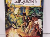 la couverture du tome 8 d'Elfquest, sur laquelle figurent un homme et une femme devant un feu