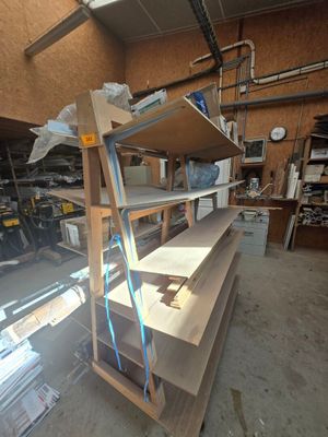 Important chariot recto verso (fabrication maison)