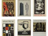 six types d'affiches différents sont exposés sur un fond blanc