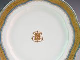 two plates that are sitting next to each other on a table