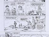cartoon of a comic strip with a picture of a man in a cowboy outfit