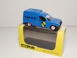 a toy truck that is sitting on top of a box