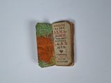 un vieux livre sur lequel est posée une fleur rouge