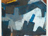 an image of a painting of a building with a yellow roof