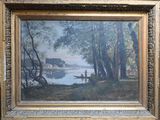 a picture of a painting on the wall of a room