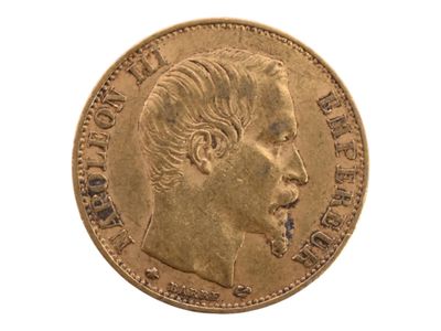 Pièce de 20 francs or Napoléon III tête nue, 1860. Petites u… - Photo 1